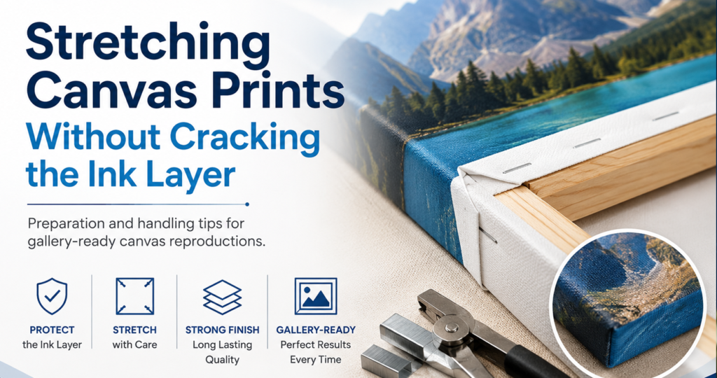 Stretching Canvas Prints Without Cracking the Ink Layer